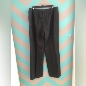 Le Suit Black Straight Leg Dress Pants